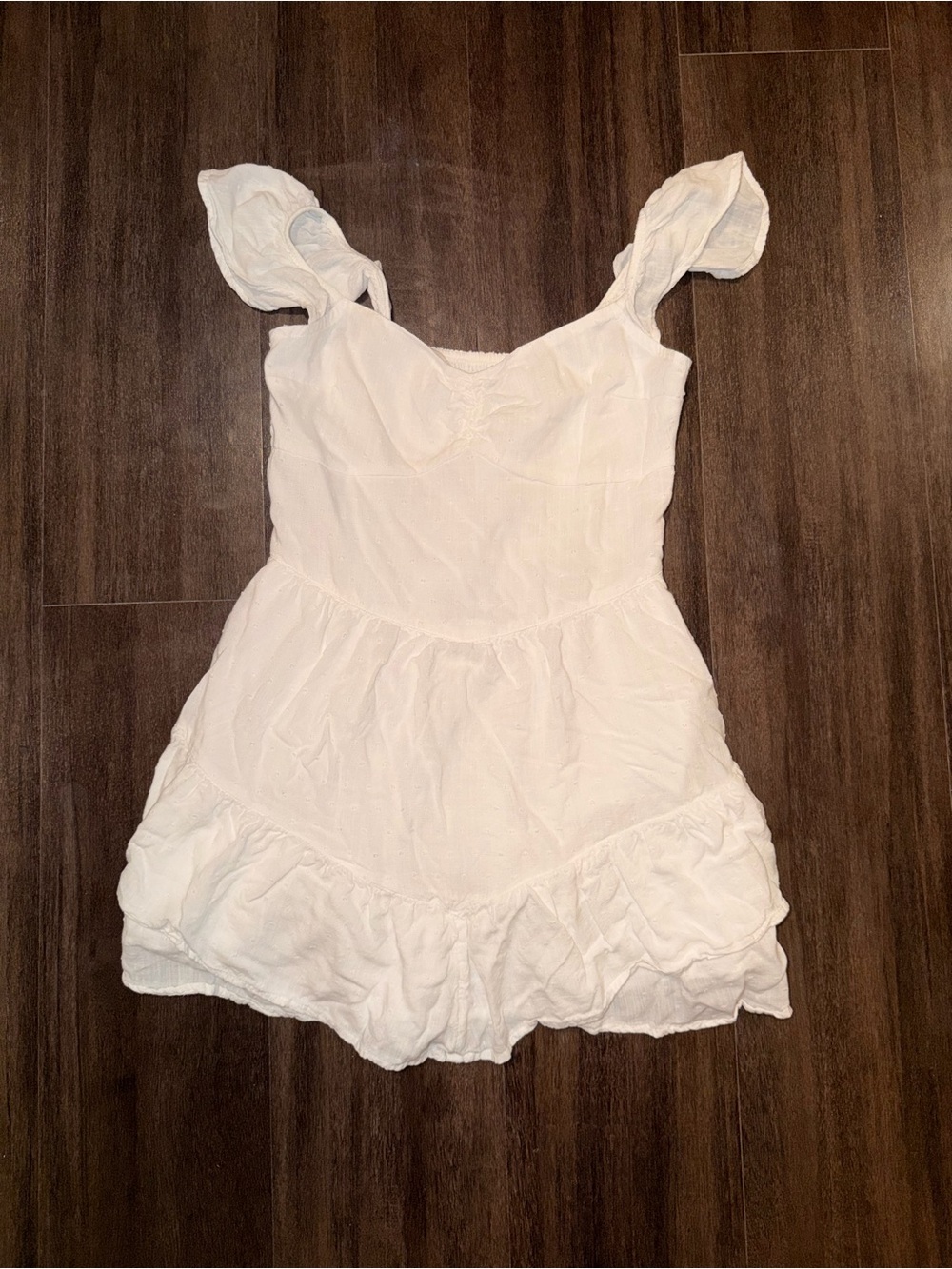 Hollister white mini dress